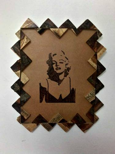 Marilyn Monroe pyrography - Limited Edition 1 of 1 thumb