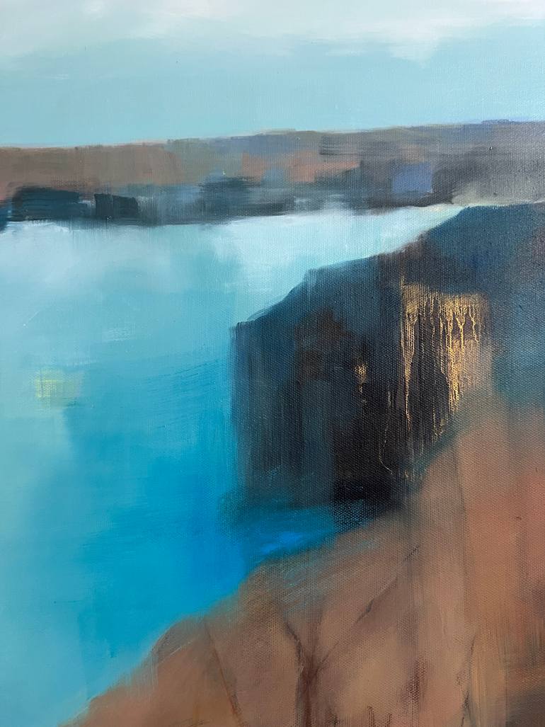 Original Abstract Seascape Painting by Janet Massey