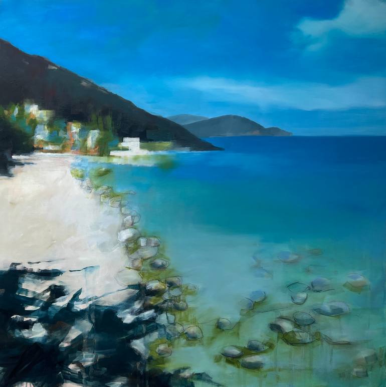 Original Contemporary Seascape Painting by Janet Massey