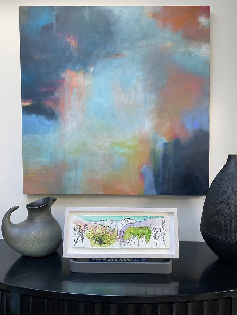 Original Modern Abstract Painting by Janet Massey