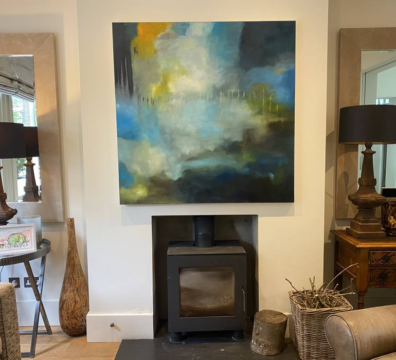 Original Modern Abstract Painting by Janet Massey