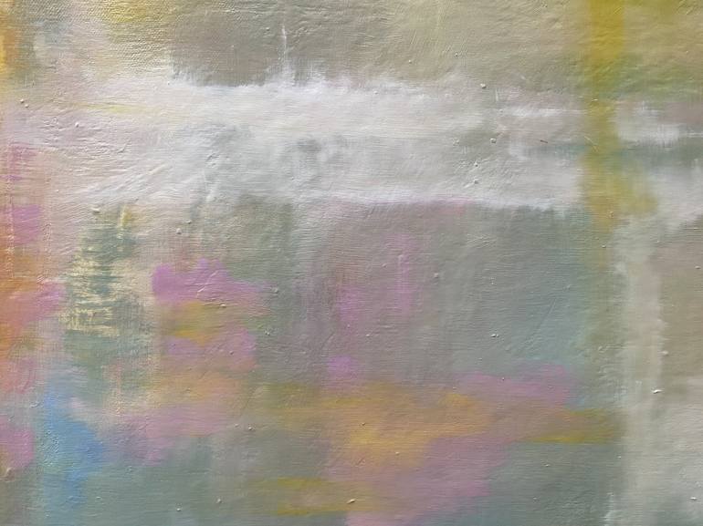 Original linear Abstract Painting by Janet Massey