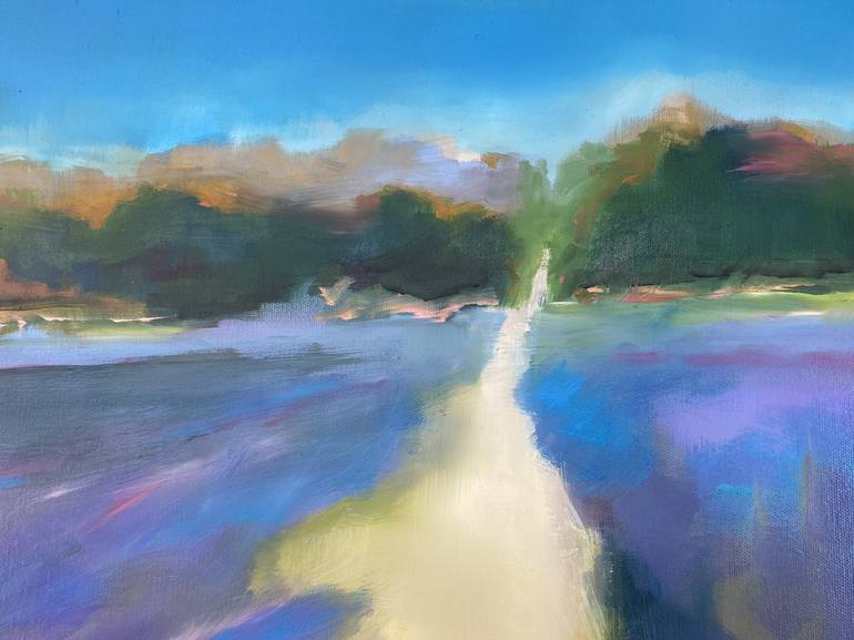 Original Expressionism Landscape Painting by Janet Massey