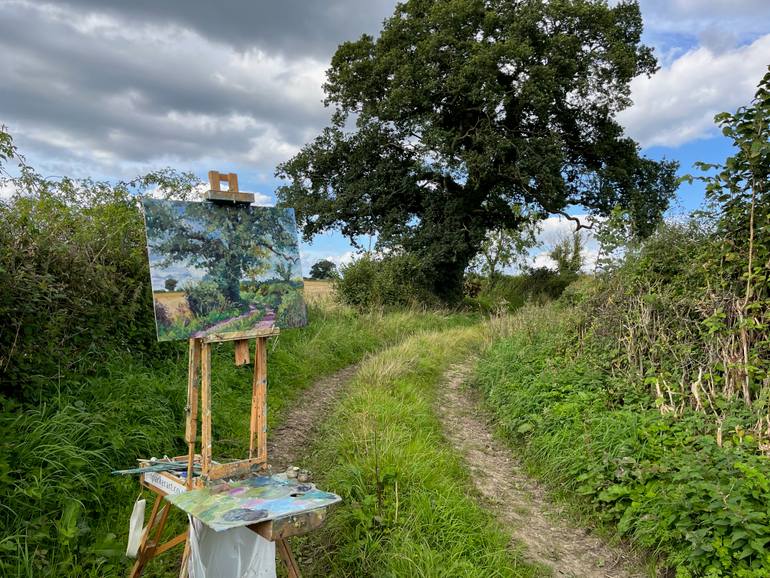 Original Impressionism Landscape Painting by Jeff Parker
