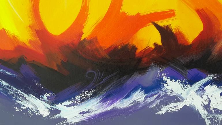 Original Abstract Expressionism Abstract Painting by Ames Apenuvor