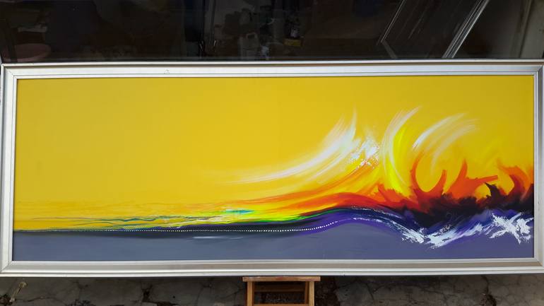 Original Abstract Expressionism Abstract Painting by Ames Apenuvor
