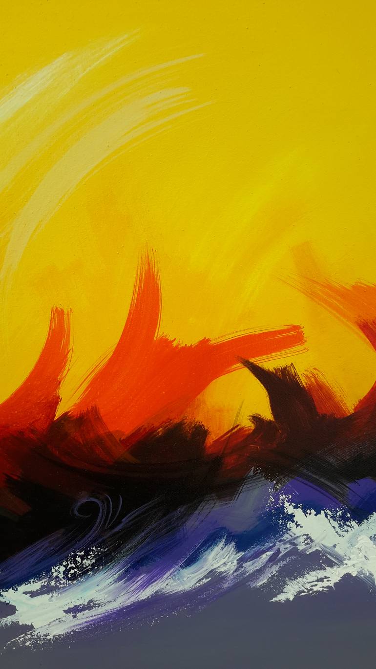Original Abstract Expressionism Abstract Painting by Ames Apenuvor