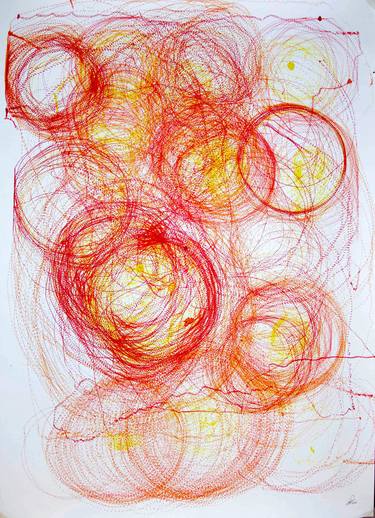 Original Abstract Expressionism Abstract Drawings by Greg Stock