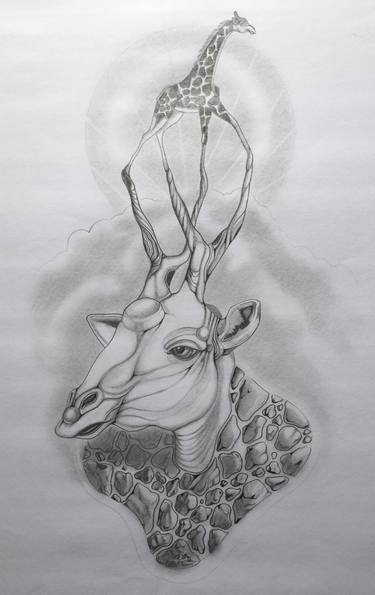 Original Surrealism Animal Drawings by Sandro Brito