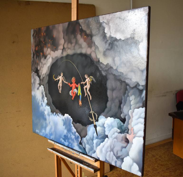 Original Contemporary Abstract Painting by Roman Rembovsky