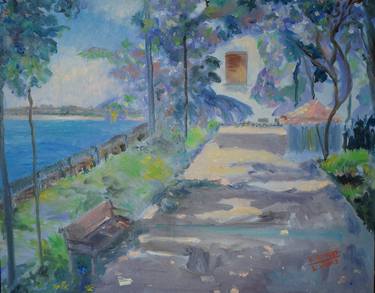 Print of Impressionism Beach Paintings by Ksenia Poncet
