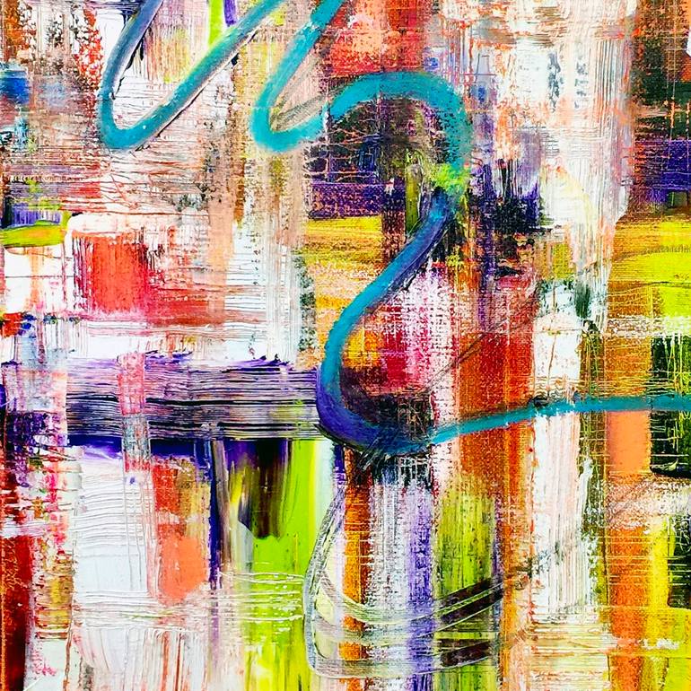 Original Abstract Expressionism Abstract Painting by Alma Lee