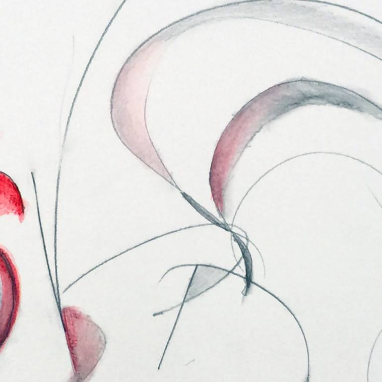 Original Abstract Animal Drawing by Alma Lee
