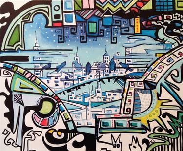 Print of Expressionism Cities Paintings by Carlo Toma'