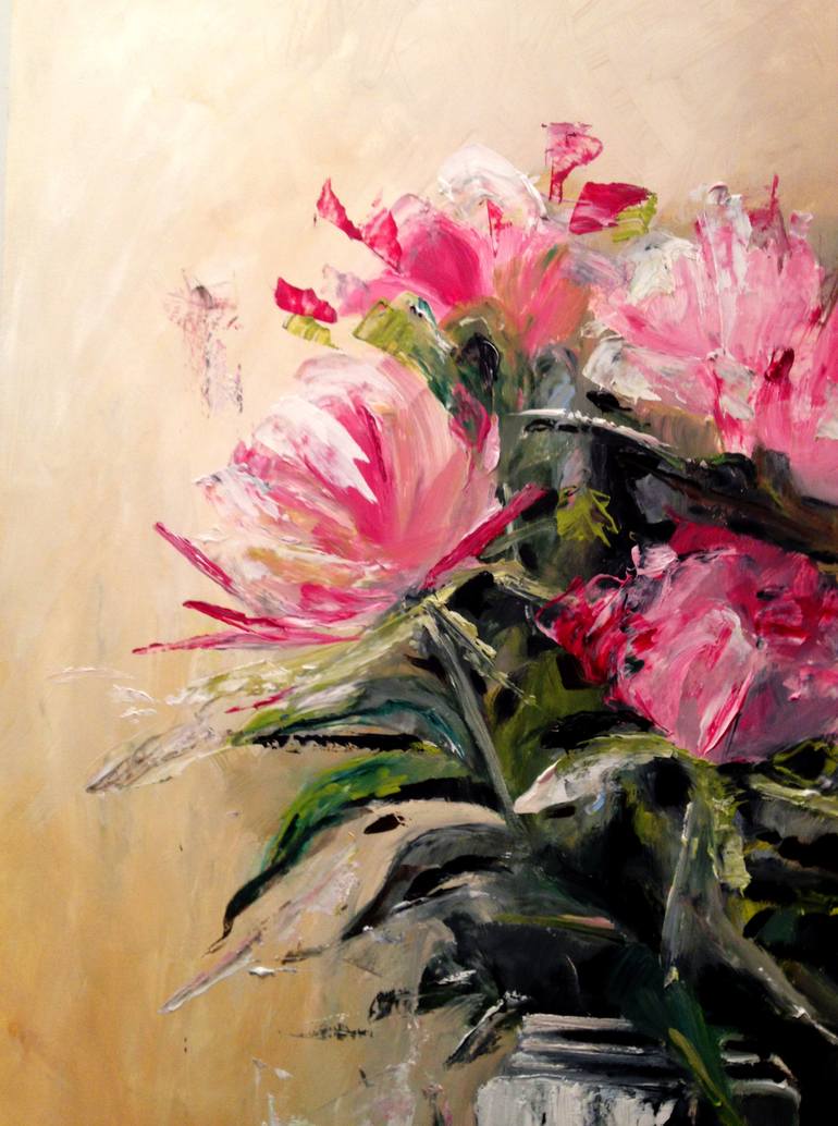 Original Figurative Floral Painting by Carlo Toma'