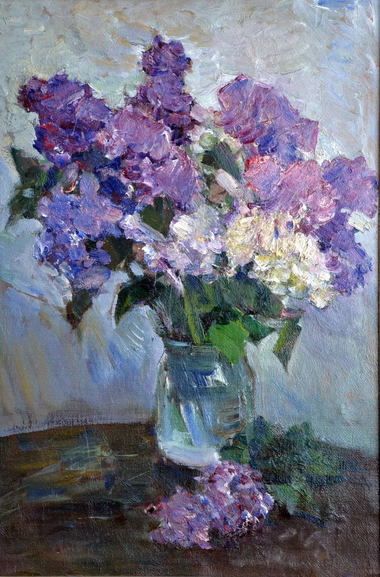 Belov V. - Lilac Painting by LYS VITALII | Saatchi Art