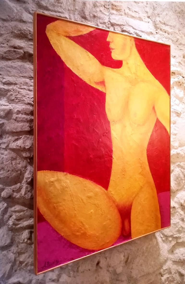 Original Nude Painting by andrea pinori