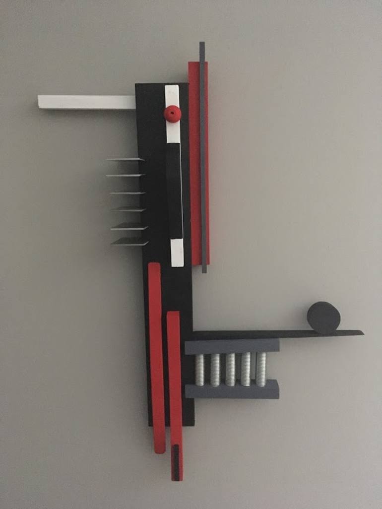 Original Abstract Expressionism Geometric Sculpture by joseph winkie
