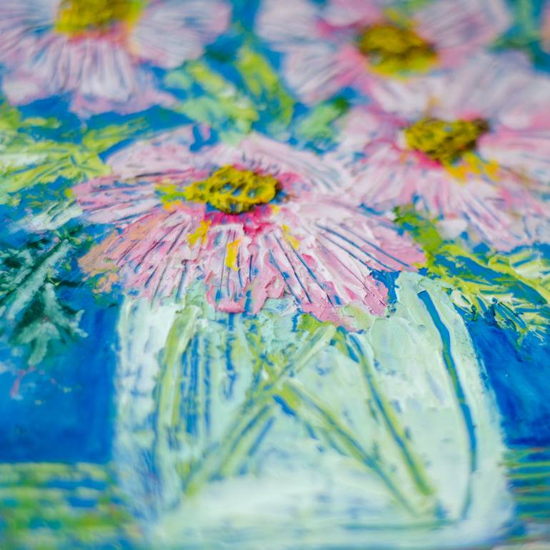 Original Abstract Floral Painting by Ksenia Yakovleva