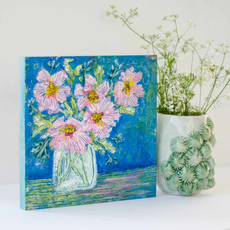 Original Abstract Floral Painting by Ksenia Yakovleva