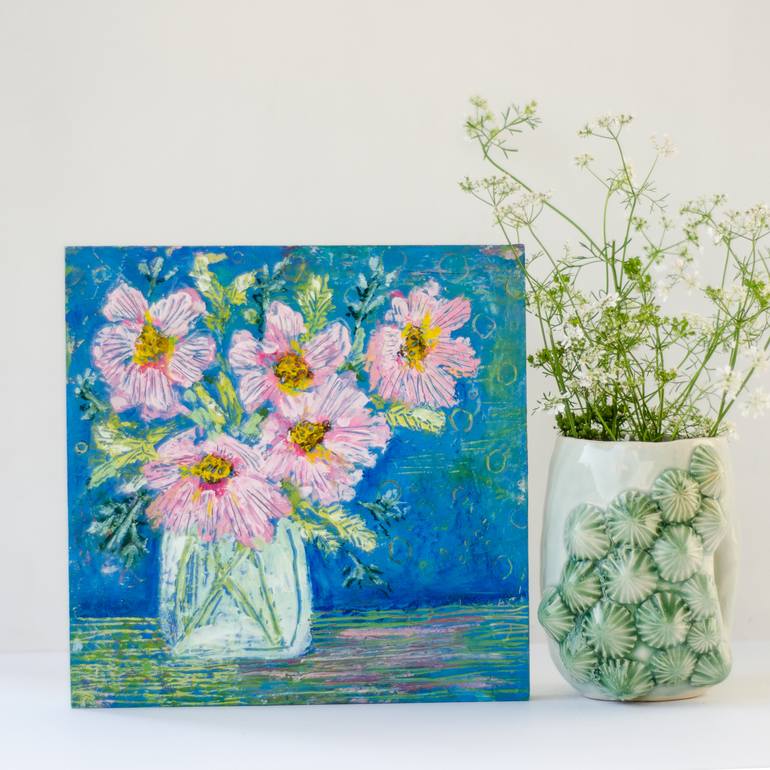 Original Abstract Floral Painting by Ksenia Yakovleva