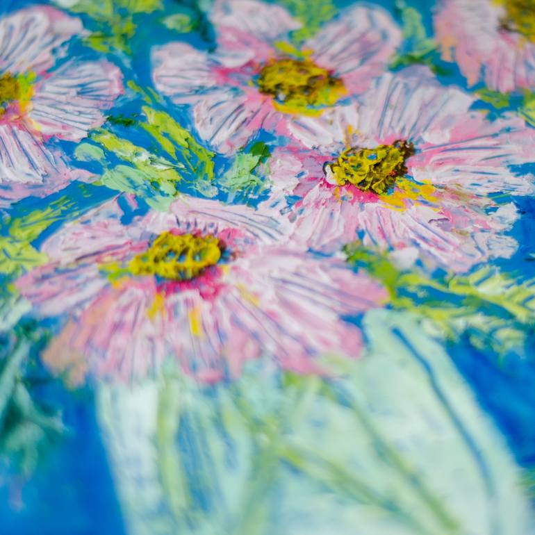 Original Abstract Floral Painting by Ksenia Yakovleva