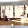 Presences II and Presences III in my studio