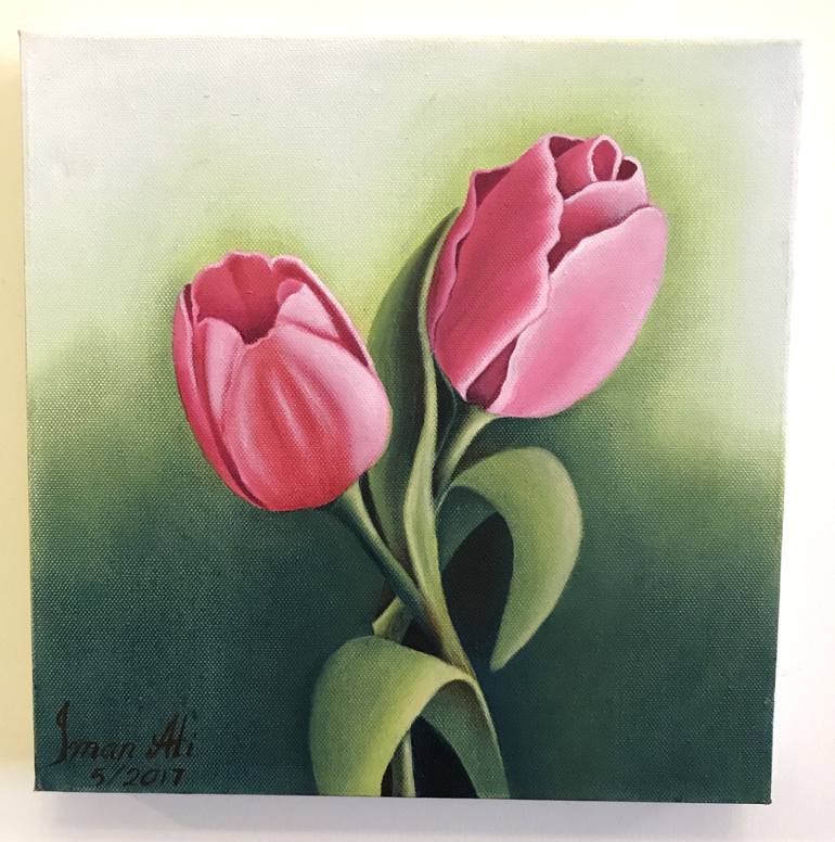 Pink Tulip Painting