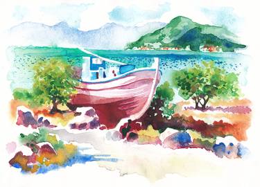 Print of Figurative Boat Paintings by Tammi Zynski