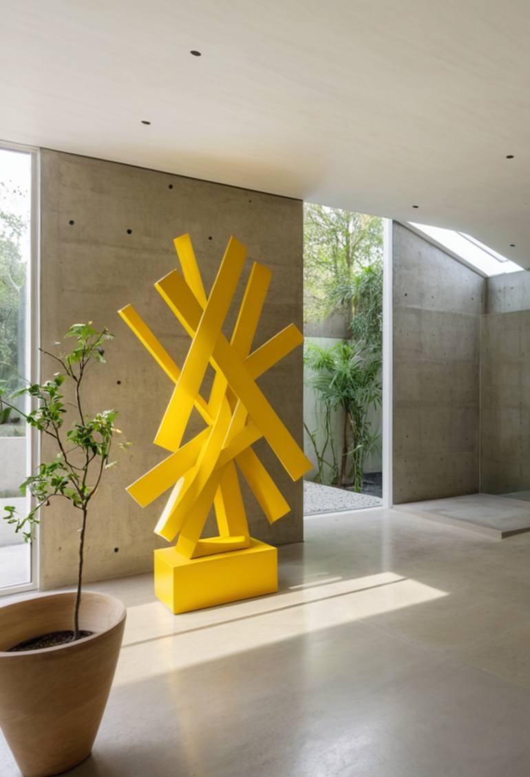 Original Abstract Expressionism Abstract Sculpture by Luis Kaiulani