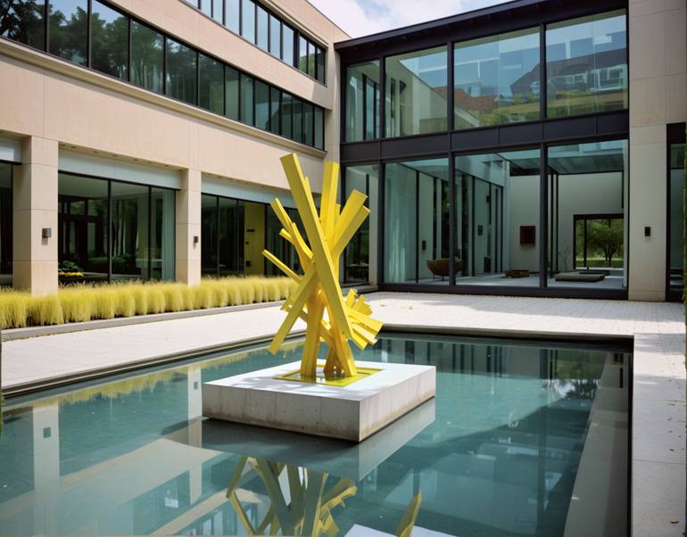 Original Abstract Expressionism Abstract Sculpture by Luis Kaiulani