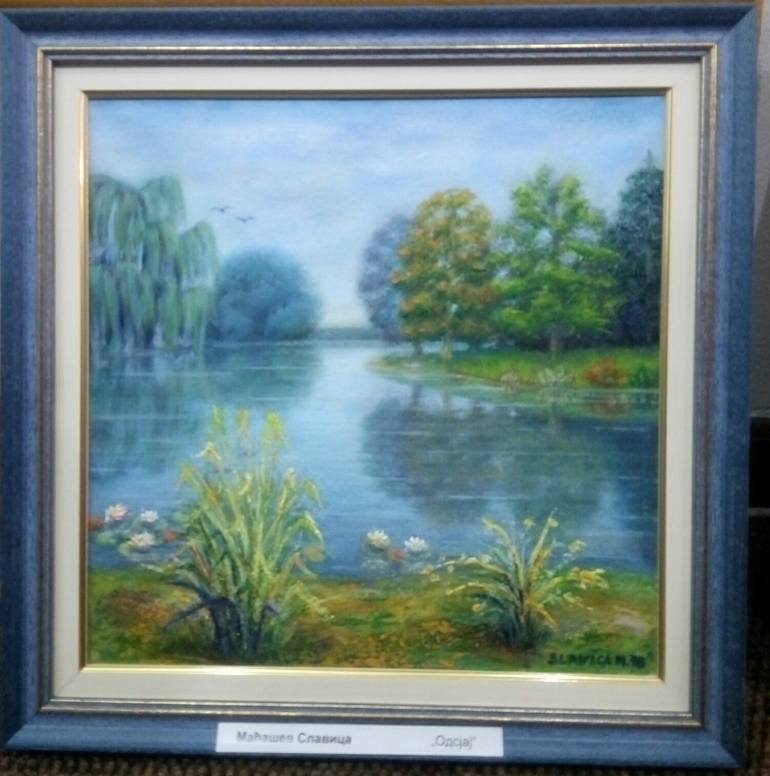 Original Color Field Painting Landscape Painting by Slavica Macasev
