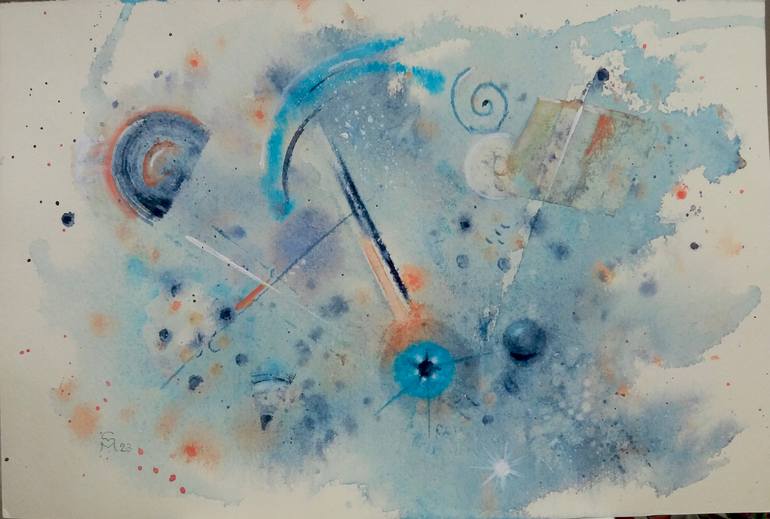 Original Abstract Expressionism Abstract Painting by Slavica Macasev