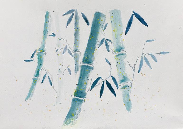 Original Contemporary Botanic Painting by Slavica Macasev