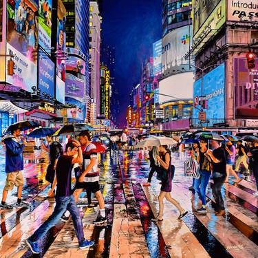 Original Realism Cities Paintings by Socrates Rizquez