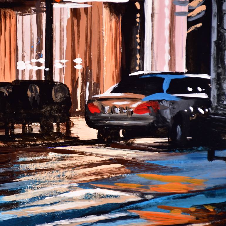 Original Impressionism Cities Painting by Socrates Rizquez