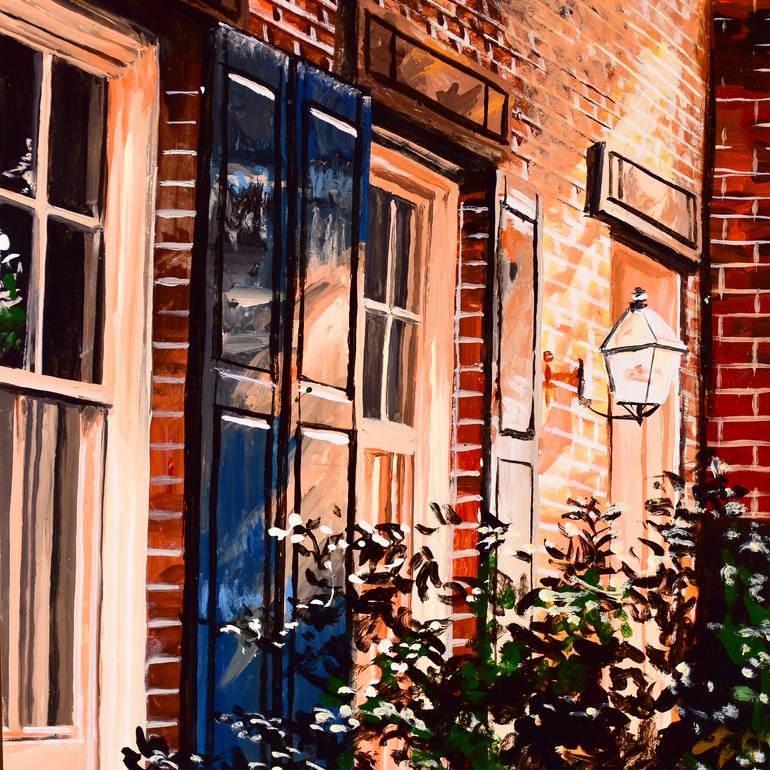 Original Contemporary Cities Painting by Socrates Rizquez