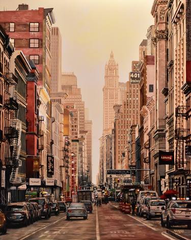 Print of Photorealism Cities Paintings by Socrates Rizquez