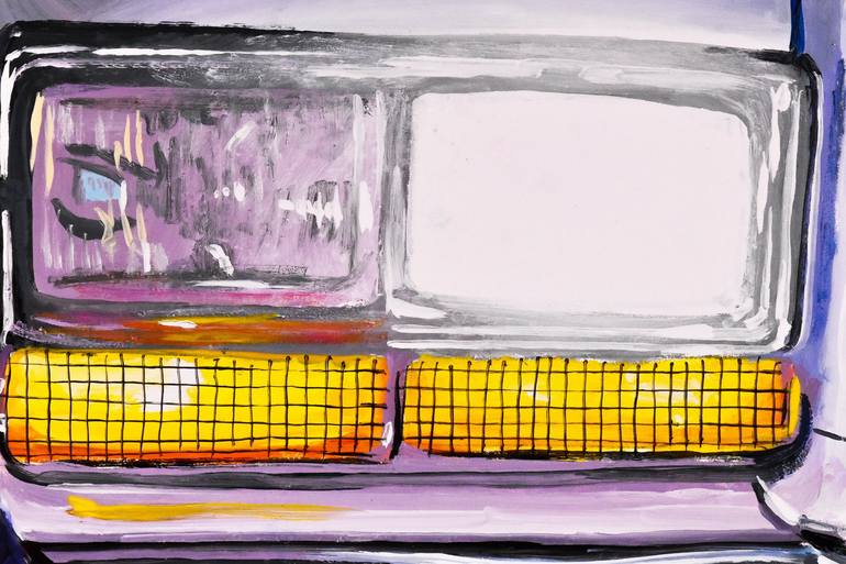 Original Impressionism Car Painting by Socrates Rizquez