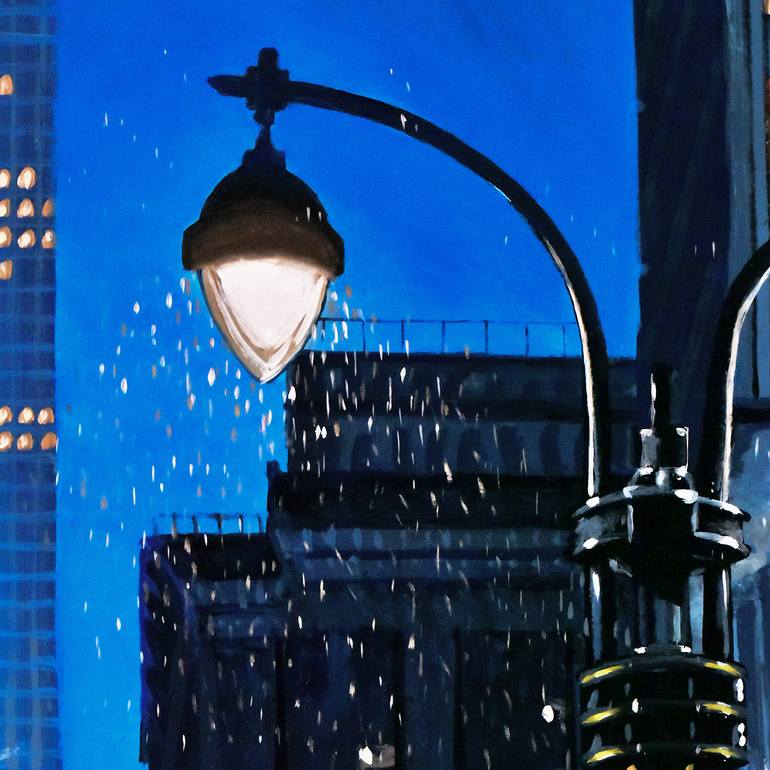 Original Impressionism Cities Painting by Socrates Rizquez