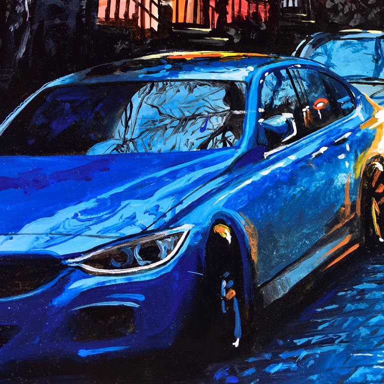 Original Impressionism Cities Painting by Socrates Rizquez