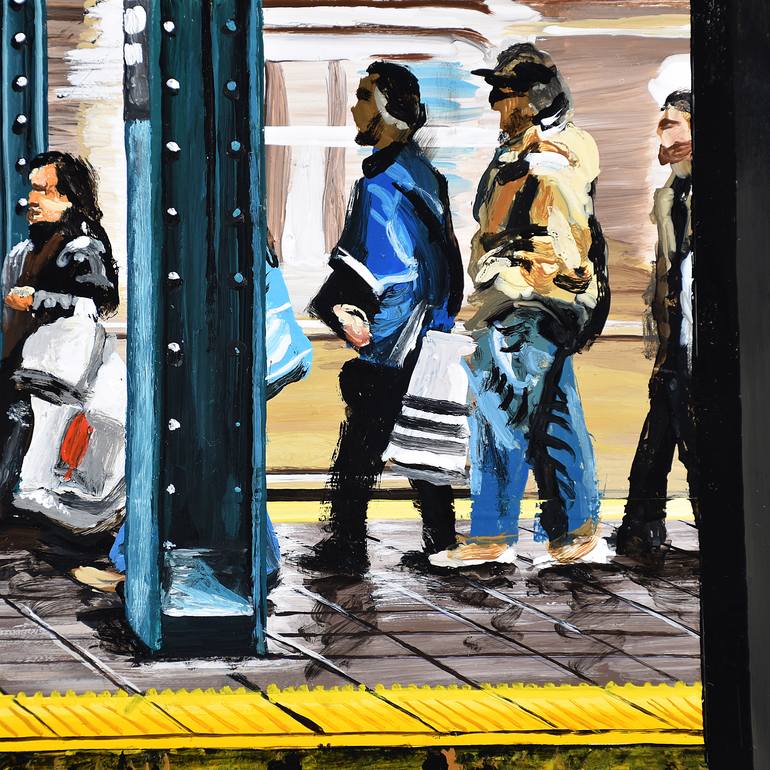 Original Figurative Transportation Painting by Socrates Rizquez