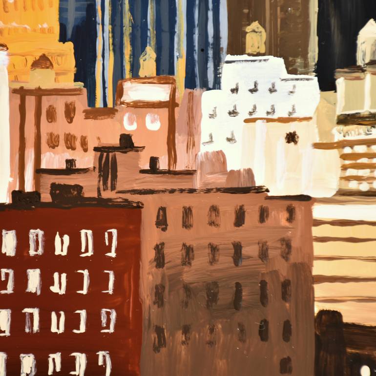 Original Impressionism Cities Painting by Socrates Rizquez