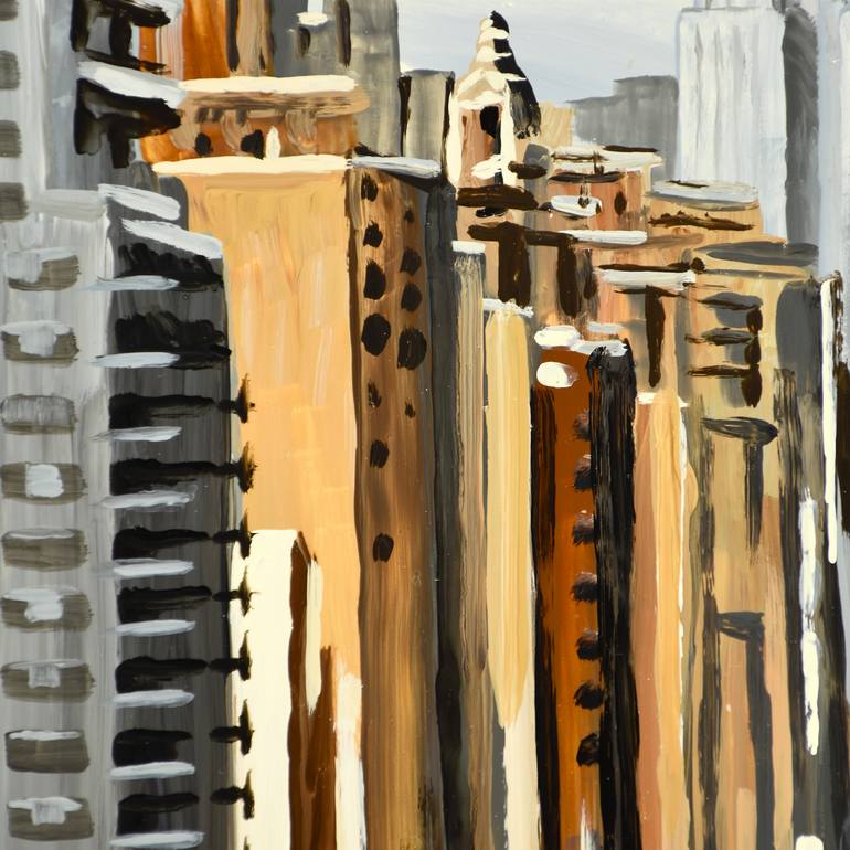 Original Impressionism Cities Painting by Socrates Rizquez
