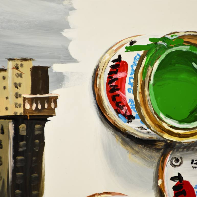 Original Impressionism Cities Painting by Socrates Rizquez