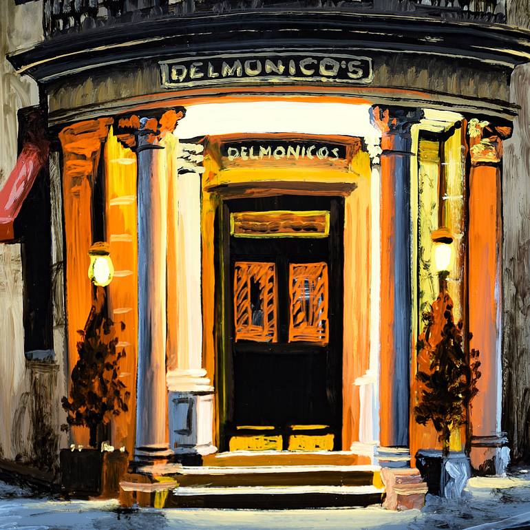 Original Impressionism Architecture Painting by Socrates Rizquez