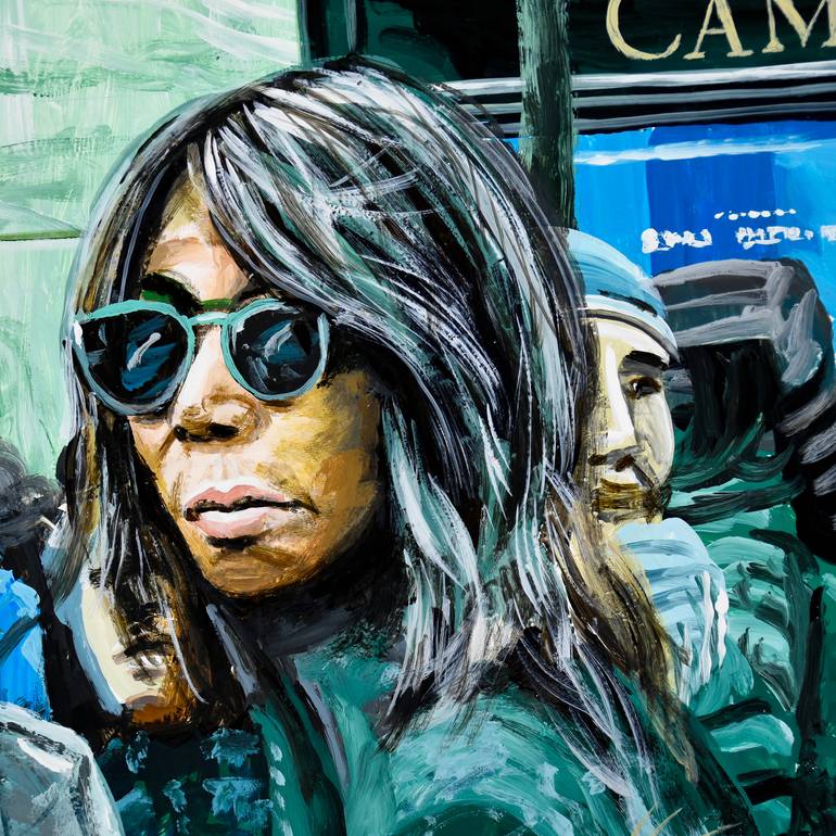 Original Pop Art People Painting by Socrates Rizquez