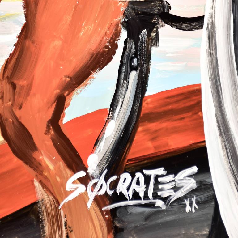 Original Figurative Pop Culture/Celebrity Painting by Socrates Rizquez