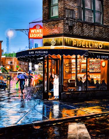 Print of Realism Cities Paintings by Socrates Rizquez