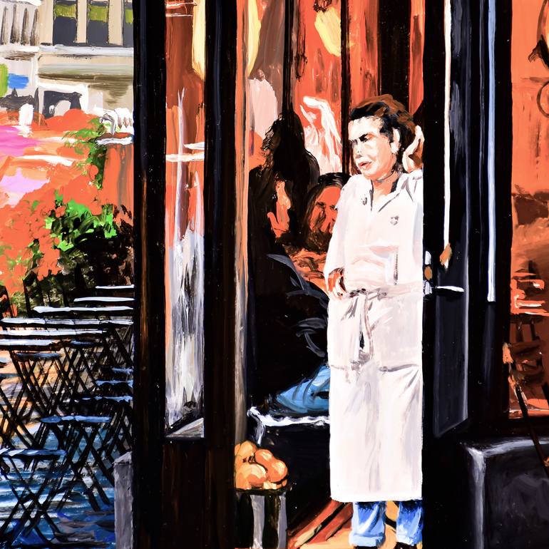 Original Impressionism Cities Painting by Socrates Rizquez
